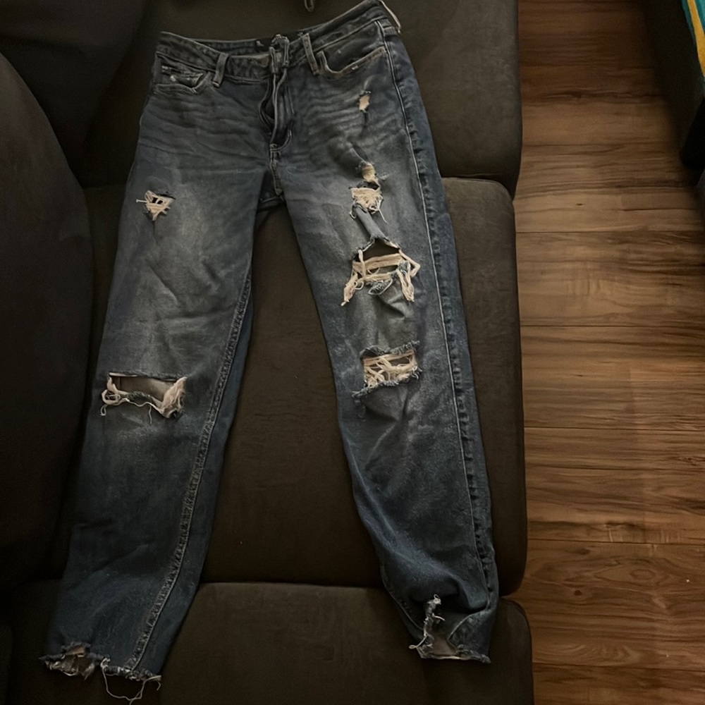 high rise slim straight hollister vintage stretch